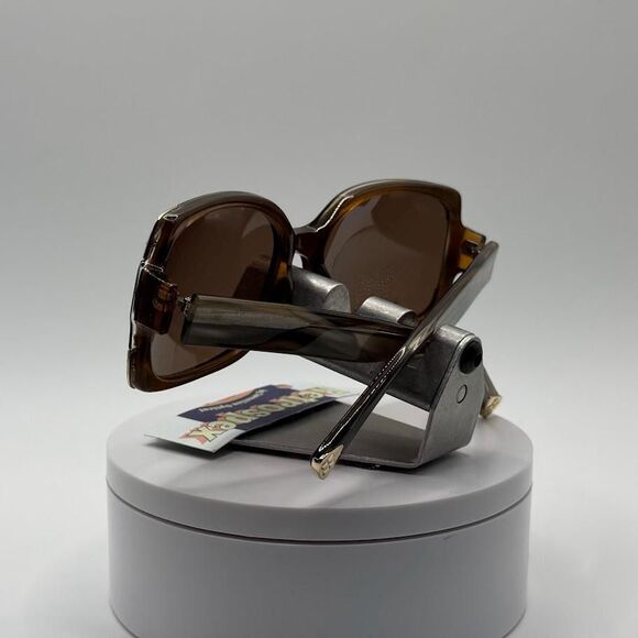 Vintage Y2K Designer Sunglasses BCBG Max Azria Idol Chunky Square Gold Detail main image 5